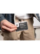 Azonosítókártya-tartó, műanyag, nyitott, fekvő, 54x85 mm, TARIFOLD (TF200429)