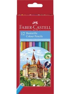   Színes ceruza készlet, hatszögletű, FABER-CASTELL "Classic", 12 különböző szín (TFC120112)
