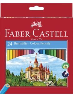   Színes ceruza készlet, hatszögletű, FABER-CASTELL "Classic", 24 különböző szín (TFC120124)