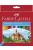 Színes ceruza készlet, hatszögletű, FABER-CASTELL "Classic", 24 különböző szín (TFC120124)