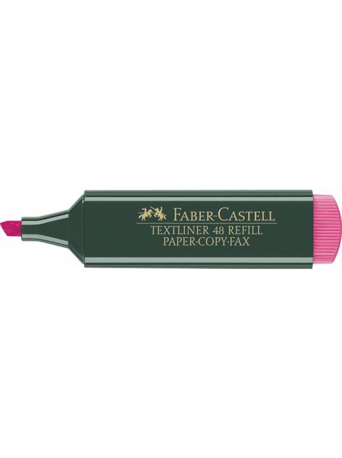 Szövegkiemelő, 1-5 mm, FABER-CASTELL, "Textliner 48", rózsaszín (TFC154828)