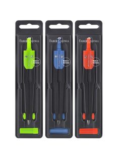 Körző, fém, heggyel, FABER-CASTELL, vegyes (TFC174101)