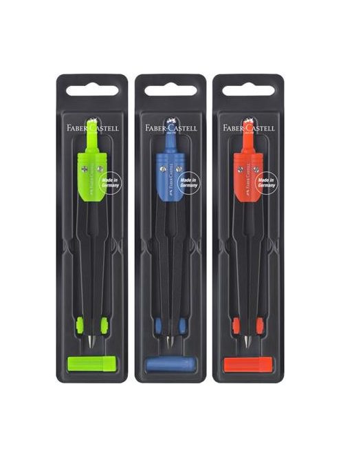 Körző, fém, heggyel, FABER-CASTELL, vegyes (TFC174101)