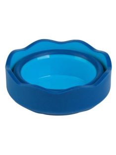   Ecsettál, műanyag, FABER-CASTELL "Click&Go", kék (TFC181510)