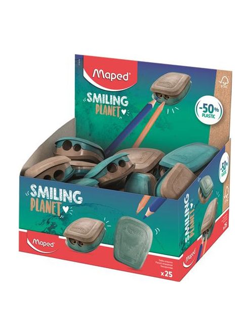 Hegyező display, kétlyukú, 2 tartályos, FABER-CASTELL, vegyes színek (TFC183535)