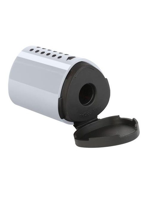 Hegyező, egylyukú, tartályos, FABER-CASTELL, "Grip 2001 mini", ezüst (TFC183700)