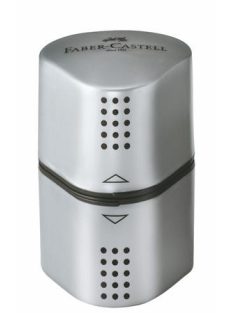   Hegyező, háromlyukú, FABER-CASTELL "Grip 2001 Trio", szürke (TFC183800)