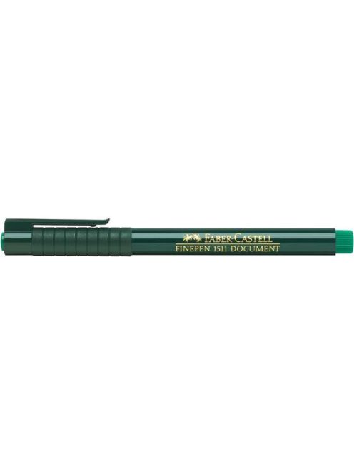 Tűfilc, 0,4 mm, FABER-CASTELL "Finepen 1511", zöld (TFC263284)