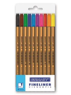   Tűfilc készlet, 0,4 mm, GRANIT "C970", 10 különböző szín (TGC970MIX10)