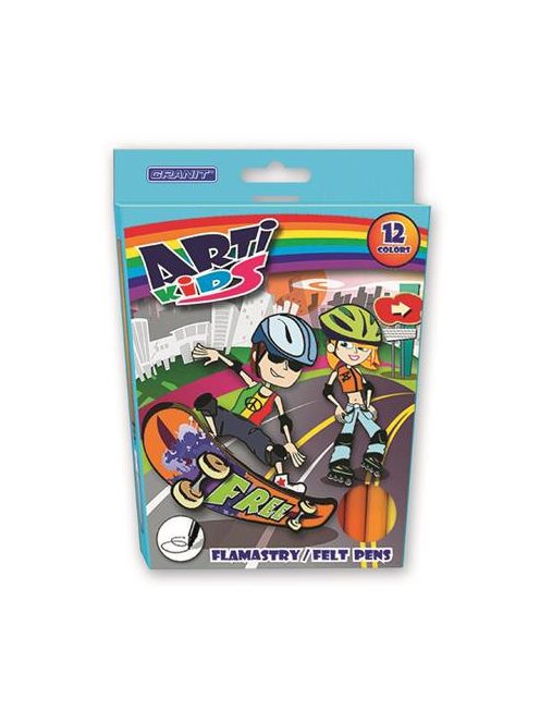 Rostirón készlet, GRANIT "Arti Kids", 12 különböző szín (TGFL12)