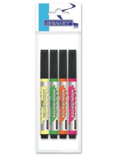   Szövegkiemelő készlet, 1-4 mm, GRANIT "Piccolo M210", 4 különböző szín (TGM210MIX)