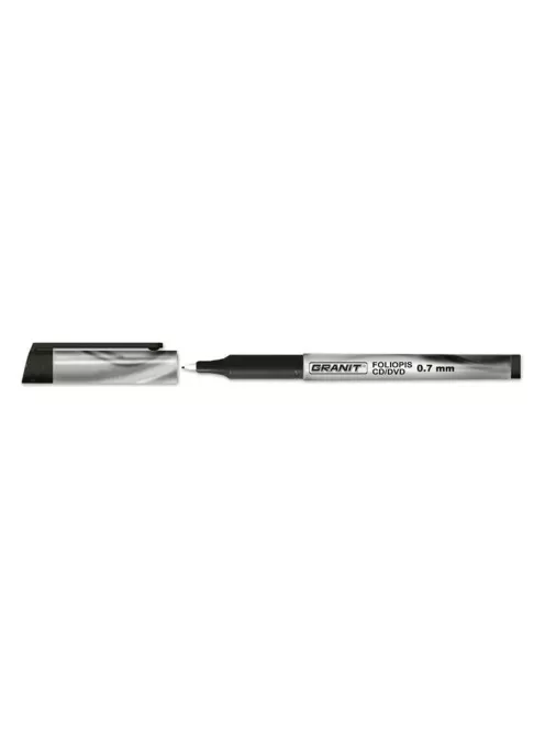 Alkoholos marker, OHP, 0,7 mm, GRANIT "M857", fekete (TGM857FK)