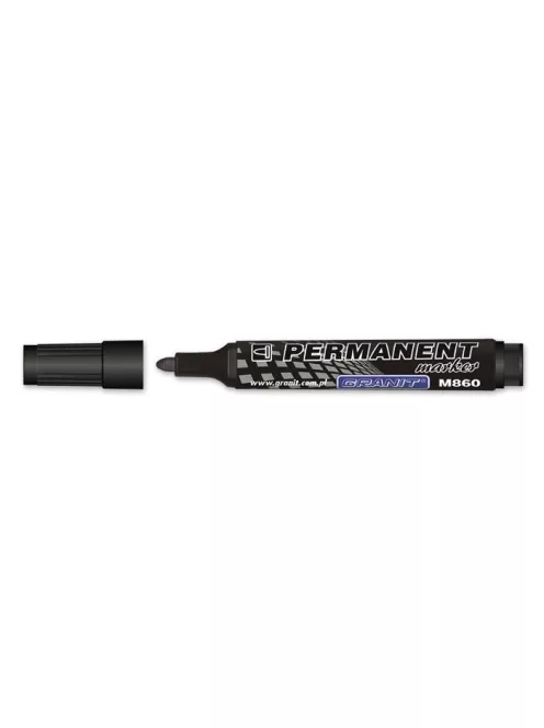 Alkoholos marker, 3-4 mm, kúpos, GRANIT "M860", fekete (TGM860FK)