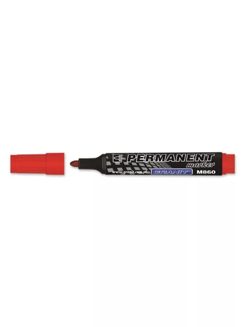 Alkoholos marker, 3-4 mm, kúpos, GRANIT "M860", piros (TGM860P)