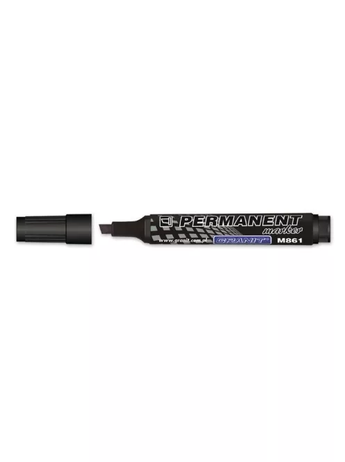 Alkoholos marker, 1-5 mm, vágott, GRANIT "M861", fekete (TGM861FK)