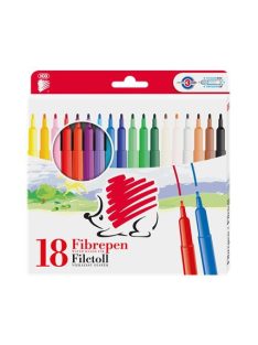   Filctoll készlet, 1 mm, ICO "Süni 300", 18 különböző szín (TIC30018V)