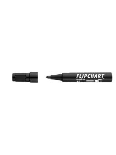   Flipchart marker, 1-3 mm, kúpos, ICO "Artip 11", fekete (TICA11FK)