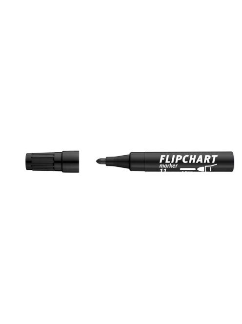 Flipchart marker, 1-3 mm, kúpos, ICO "Artip 11", fekete (TICA11FK)