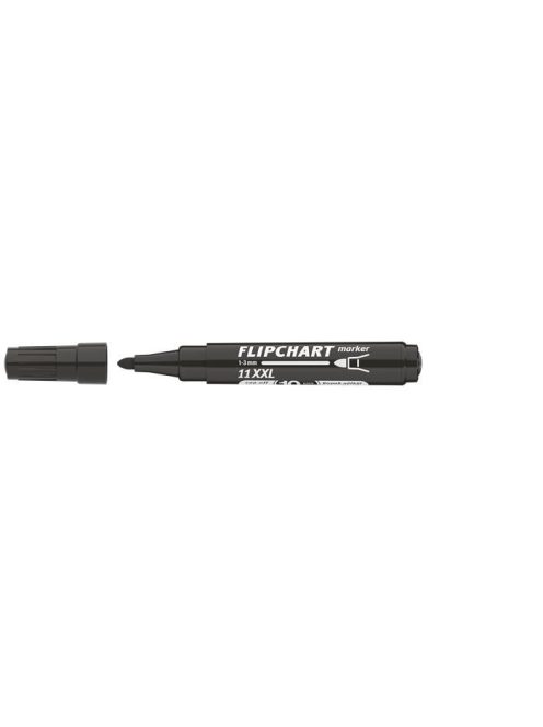 Flipchart marker, 1-3 mm, kúpos, ICO "Artip 11 XXL", fekete (TICA11XFK)