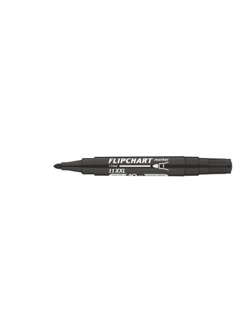 Flipchart marker, 1-3 mm, kúpos, ICO "Artip 11 XXL", fekete (TICA11XFK)