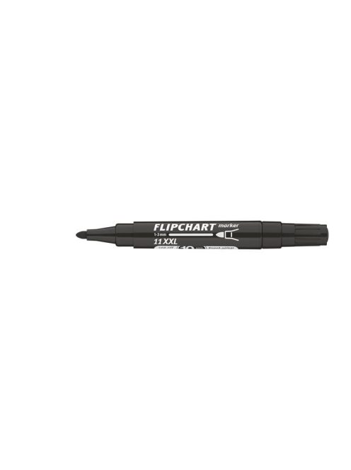 Flipchart marker, 1-3 mm, kúpos, ICO "Artip 11 XXL", fekete (TICA11XFK)