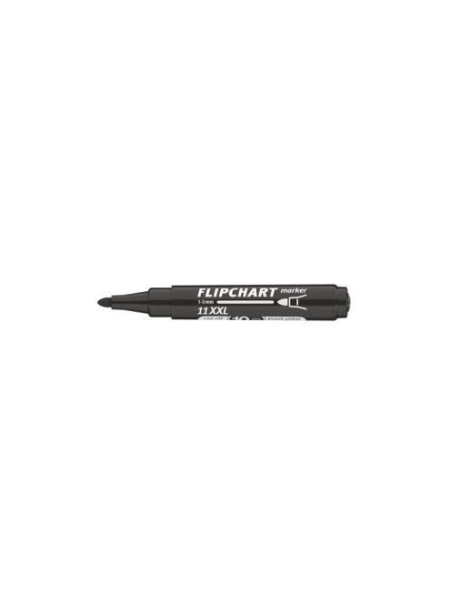 Flipchart marker, 1-3 mm, kúpos, ICO "Artip 11 XXL", fekete (TICA11XFK)
