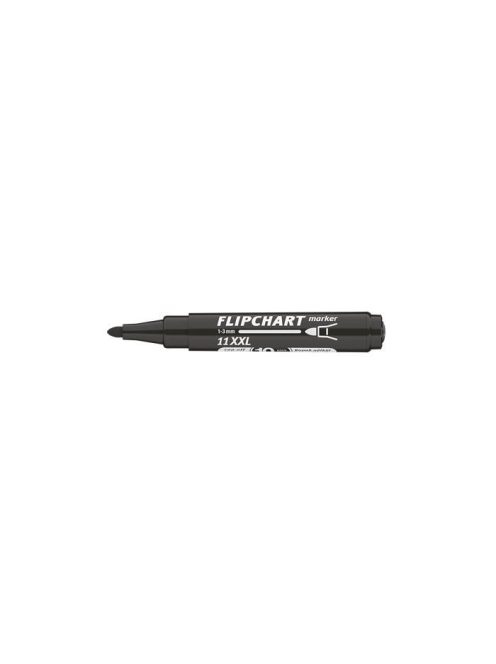 Flipchart marker, 1-3 mm, kúpos, ICO "Artip 11 XXL", fekete (TICA11XFK)