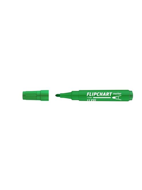 Flipchart marker, 1-3 mm, kúpos, ICO "Artip 11 XXL", zöld (TICA11XZ)