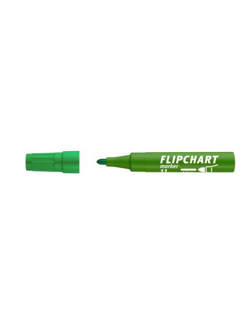Flipchart marker, 1-3 mm, kúpos, ICO "Artip 11", zöld (TICA11Z)