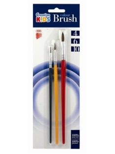   Ecsetkészlet, no. 4-6-10, fa, ICO "Creative Kids" (TICEV31)