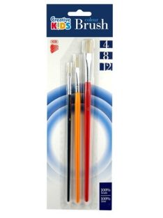 Ecsetkészlet, lapos, no. 4-8-12, fa, ICO (TICEV32)