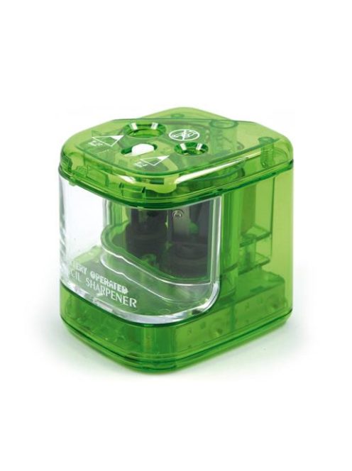 Hegyező, kétlyukú, asztali, elemes, ICO, vegyes színek (TICHET)