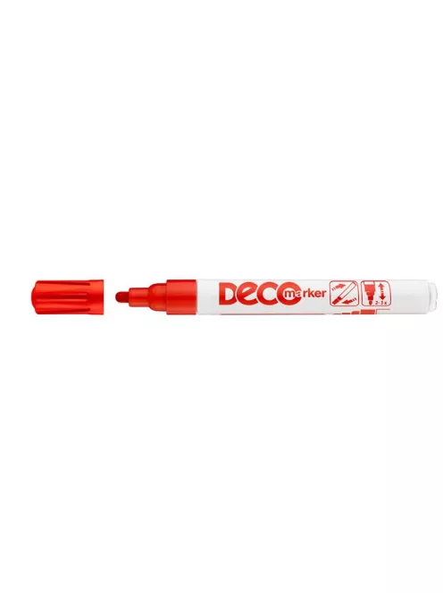 Lakkmarker, 2-4 mm, ICO "Decomarker" piros (TICLAP)