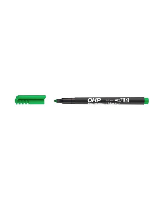 Alkoholos marker, OHP, 2-3 mm, B, ICO, zöld (TICOHPBZ)