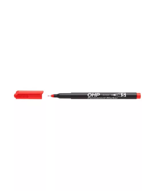Alkoholos marker, OHP, 0,3 mm, S, ICO, piros (TICOHPSP)