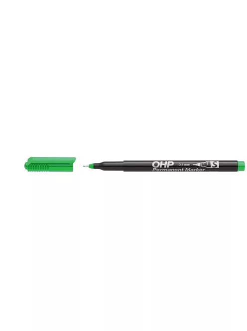 Alkoholos marker, OHP, 0,3 mm, S, ICO, zöld (TICOHPSZ)