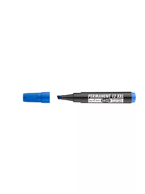 Alkoholos marker, 1-4 mm, vágott, ICO "Permanent 12 XXL", kék (TICP12XK)
