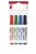 Tábla- és flipchart marker készlet, 1-3 mm, kúpos, ICO "Plan 11 XXL", 4 különböző szín (TICPL11XV4)