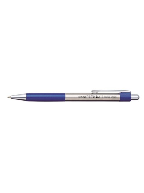 Golyóstoll, 0,7 mm, nyomógombos, kék tolltest, PENAC "PéPé", kék (TICPPGTK)