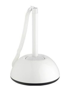   Ügyféltoll, 0,8 mm, fehér tolltest, ICO "Lux", kék (TICPPLUXFF)