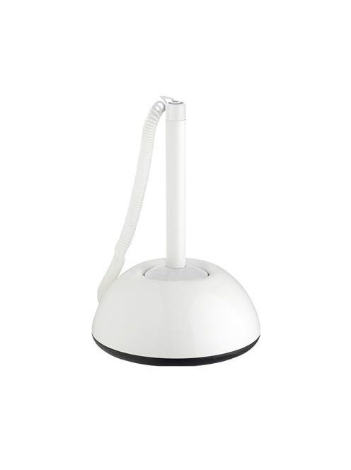 Ügyféltoll, 0,8 mm, fehér tolltest, ICO "Lux", kék (TICPPLUXFF)