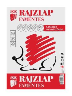   Rajzlap, famentes, A4, 120 g/m2, ICO "Süni" (TICRLFMA4)