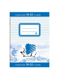   Füzet, tűzött, A5, vonalas, 32 lap, 2. osztály, ICO "Süni" (TICSU1632)