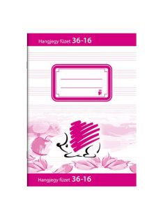   Füzet, tűzött, A5, hangjegy, 16 lap, ICO "Süni" (TICSU3616)