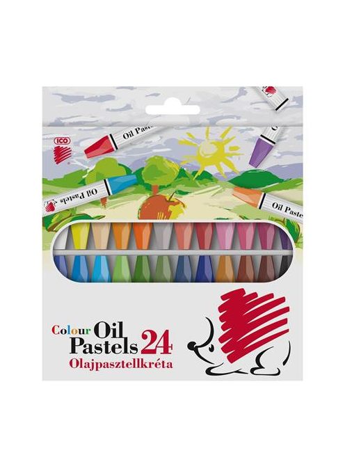 Olajpasztell kréta, ICO "Süni", 24 különböző szín (TICSUOK24)