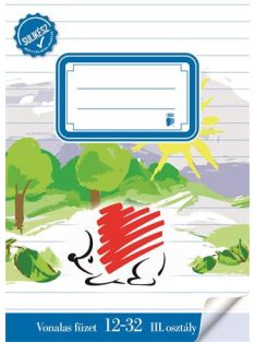   Füzet, tűzött, A5, vonalas, 32 lap, 3. osztály, ICO "Süni Sulikész" (TICSUSK1232)