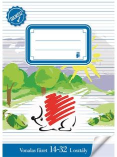   Füzet, tűzött, A5, vonalas, 32 lap, 1. osztály, ICO "Süni Sulikész" (TICSUSK1432)