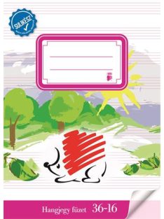   Füzet, tűzött, A5, hangjegy, 16 lap, ICO "Süni Sulikész" (TICSUSK3616)