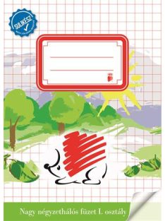   Füzet, tűzött, A5, nagy kockás, 32 lap, 1. osztály, ICO "Süni Sulikész" (TICSUSKNK)