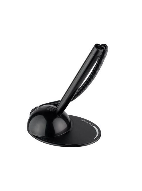 Ügyféltoll, 0,8 mm, fekete tolltest, ICO "T-Pen", kék (TICTPENFK)
